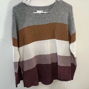 Colorful Striped Women's Sweater